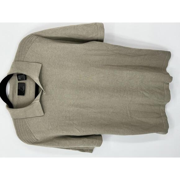 Other - Neutral Knit Polo Shirt Medium Acrylic Cotton‎ Blend J. Ferrar